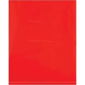 12 x 15" - 2 Mil Red Flat Poly Bags