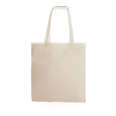 12oz Beige Canvas Tote Bag