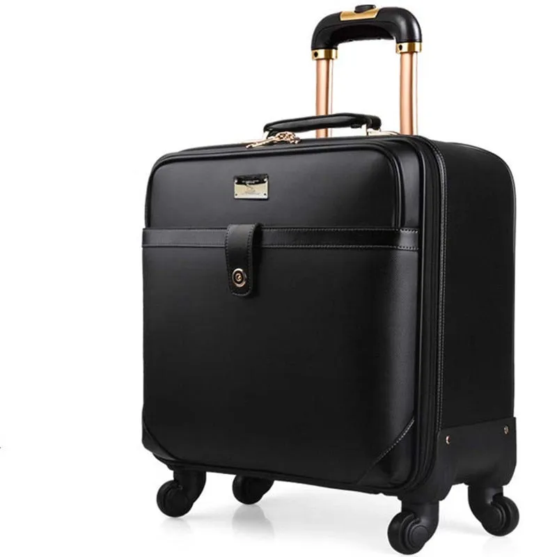 16 Inch Classic Business Suitcase Luggage Trolley Case Travel Luggage Rolling Suitcase Spinner