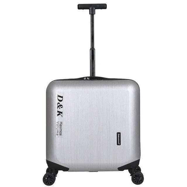 18 Inches Computer Trolley Case Business Rolling Hardside Luggage Password Boarding Case Casters