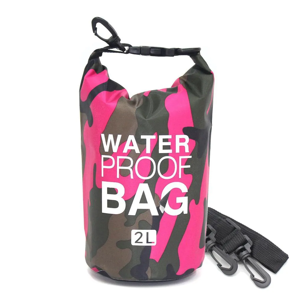 2/5/10/15L Outdoor Camouflage Waterproof Portable Rafting Diving Dry Bag Sack