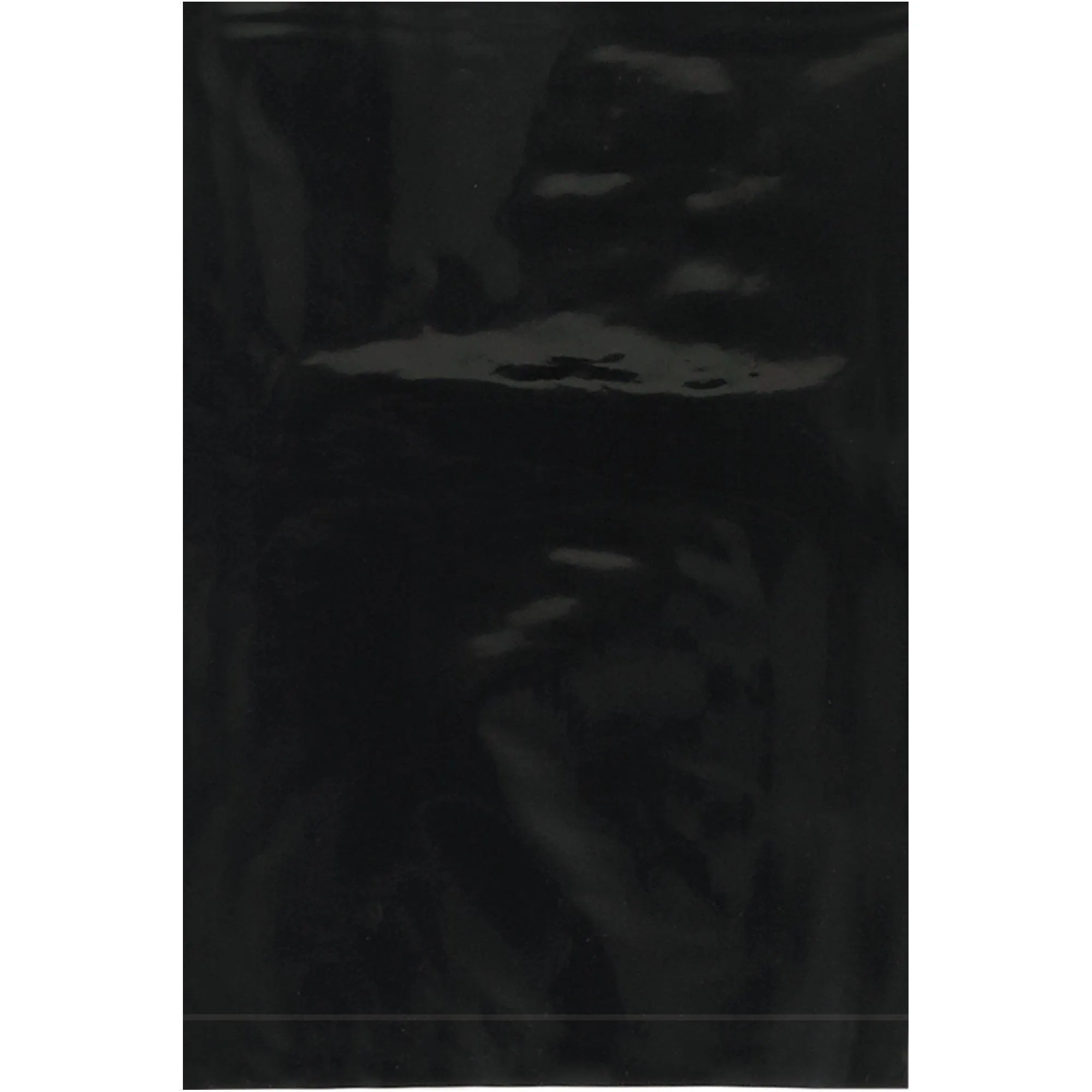 4 x 6" - 2 Mil Black Flat Poly Bags