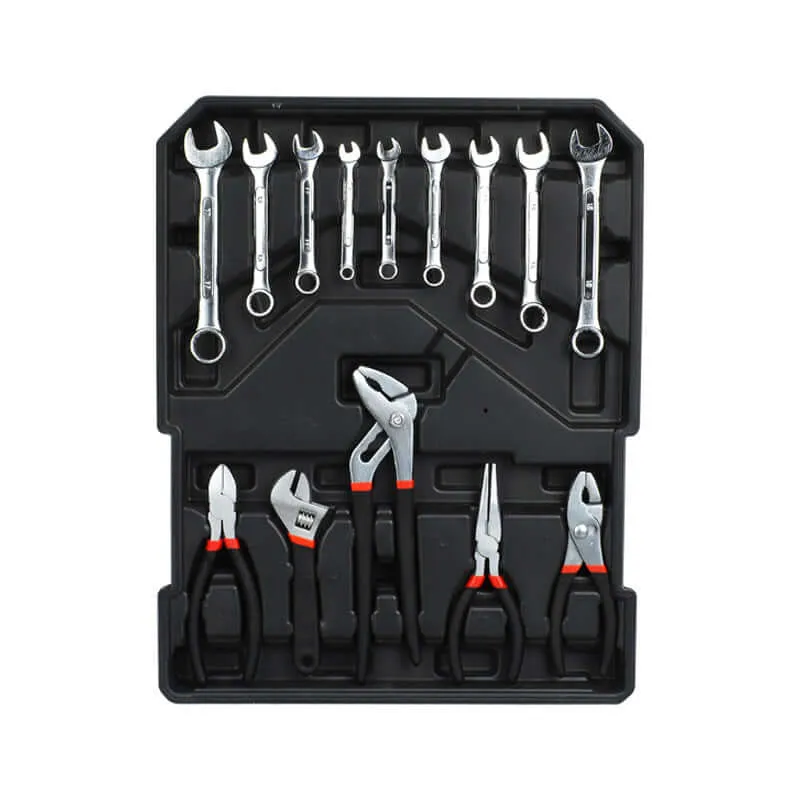 499pcs Tool Kit Trolley Case Mechanics Box Toolbox Portable Diy Set