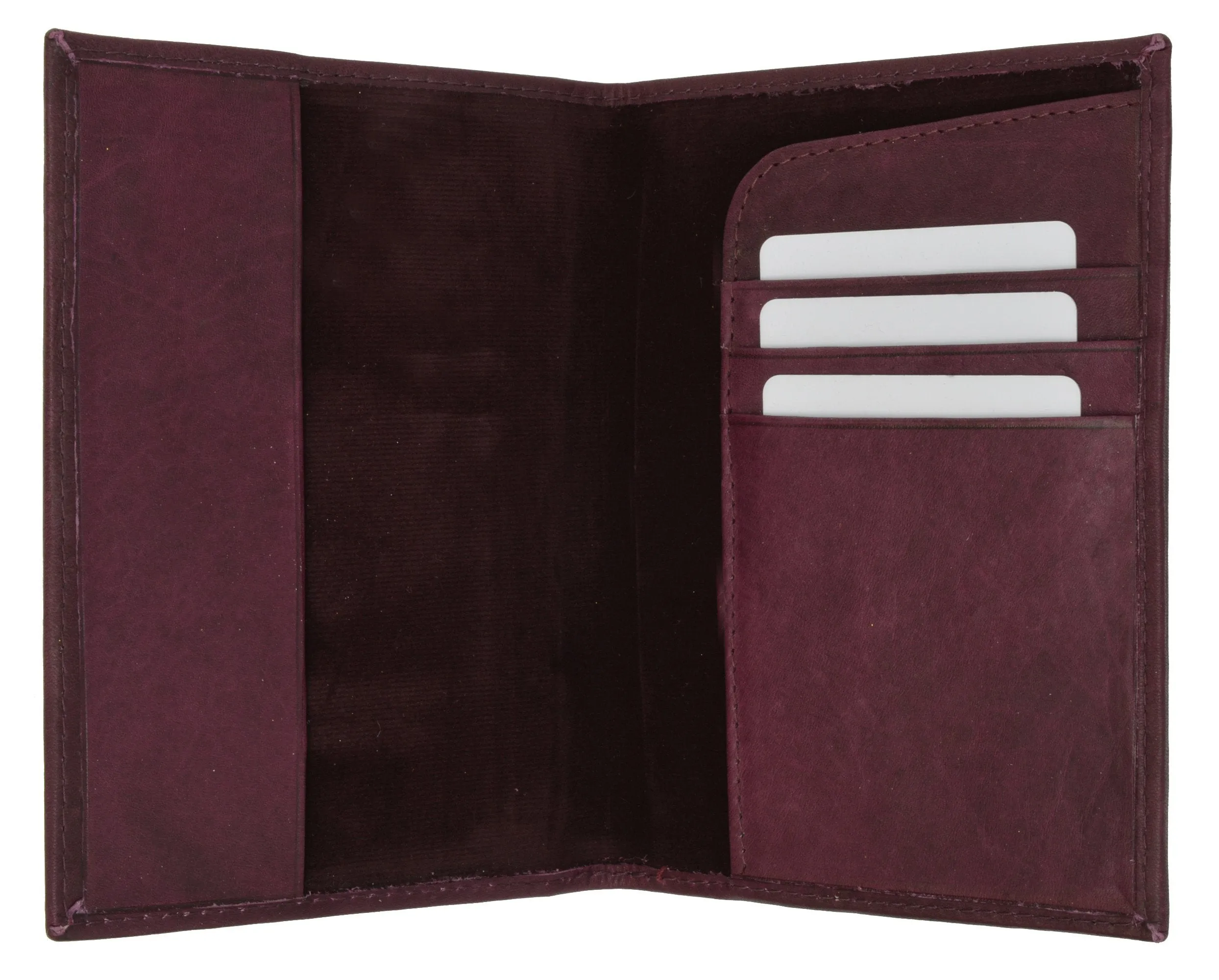 601CF USA-IMPRINT/Leather Passport wallet with Card holder