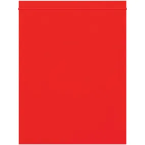 8 x 10" - 2 Mil Red Reclosable Poly Bags