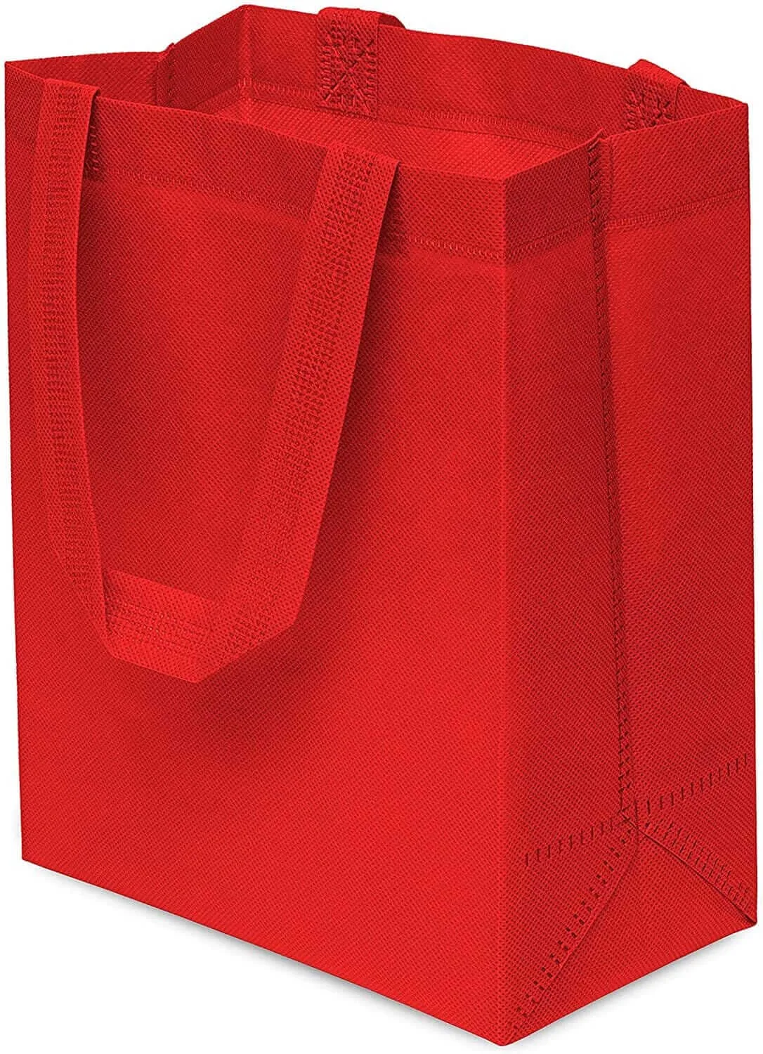 8x4x10 Small Red Heat Sealed Reusable Fabric Bags