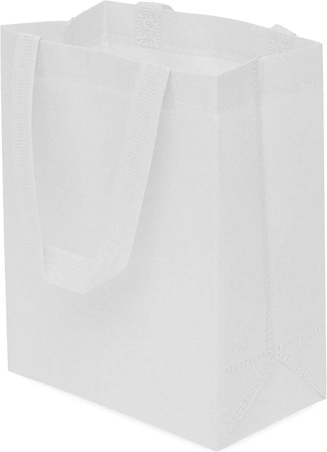 8x4x10 Small White Heat Sealed Reusable Fabric Bags