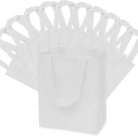 8x4x10 Small White Heat Sealed Reusable Fabric Bags