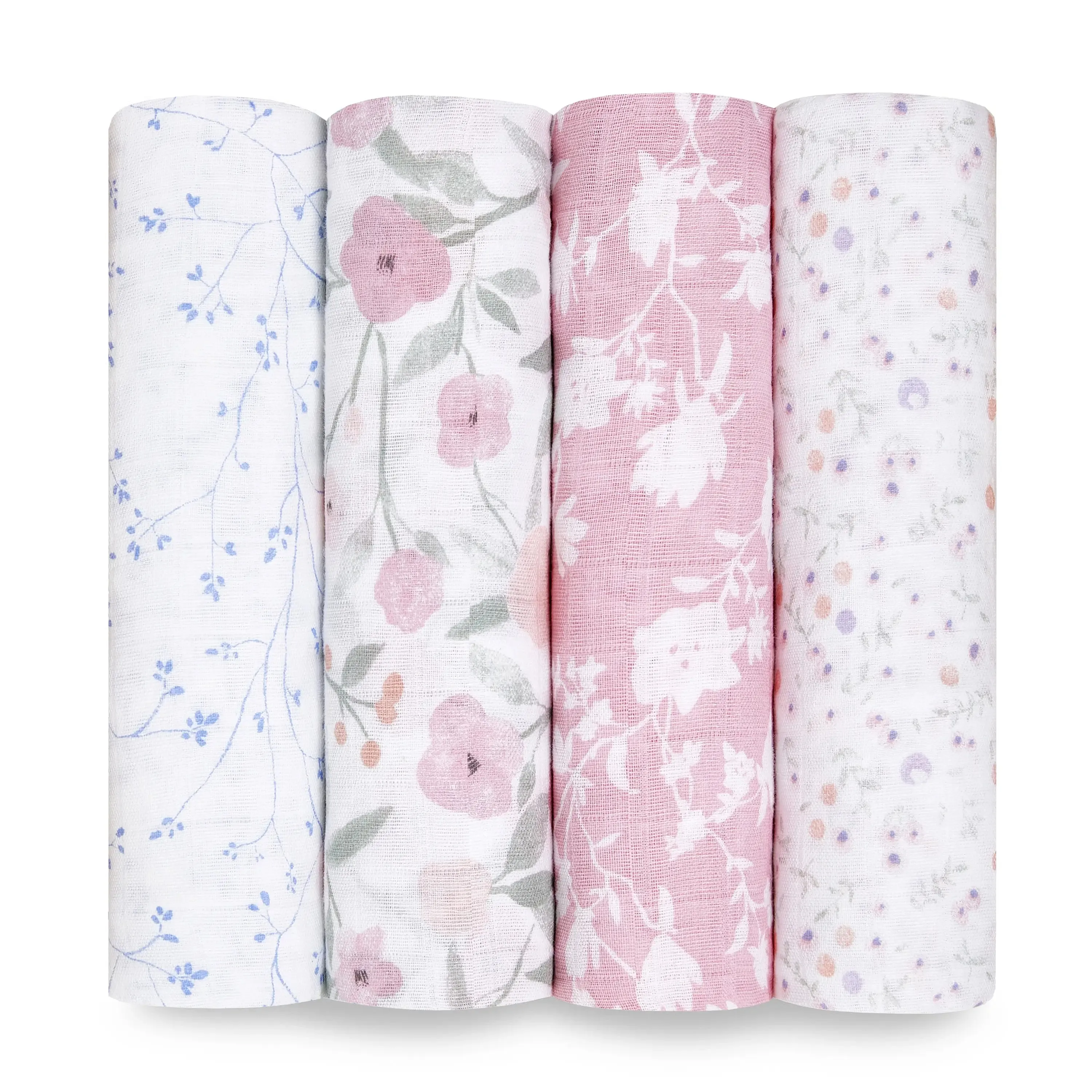 Aden   Anais - Premium Collection - Cotton Muslin Swaddles - 4 Pack