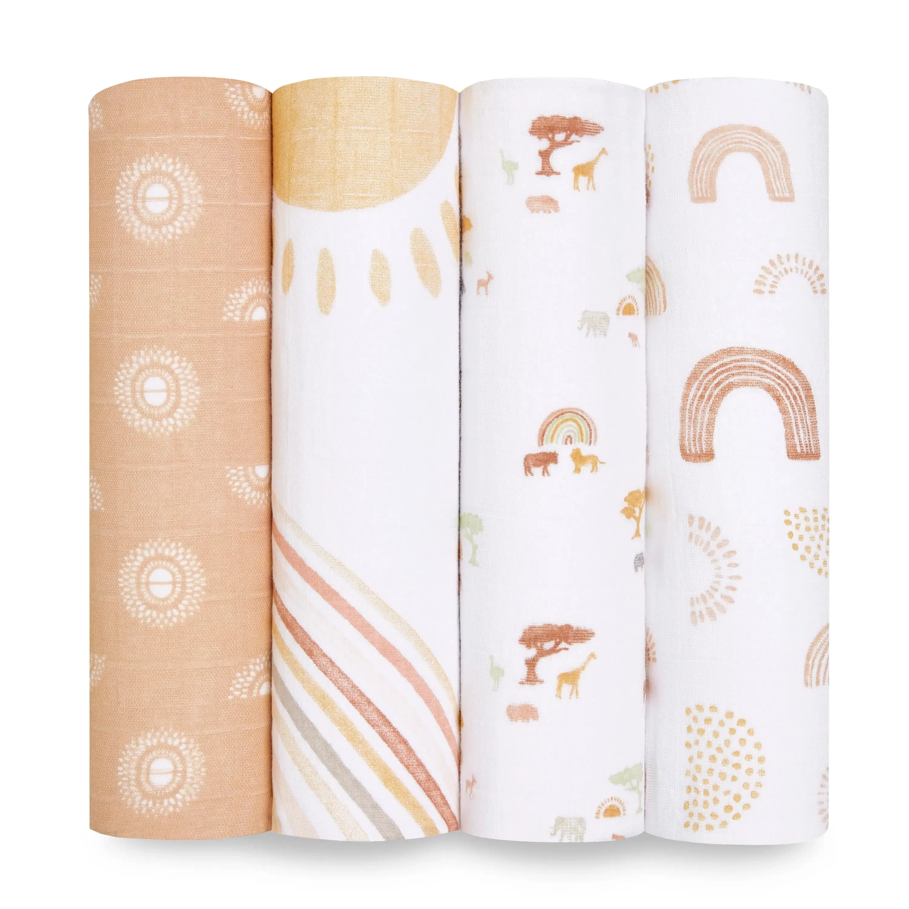 Aden   Anais - Premium Collection - Cotton Muslin Swaddles - 4 Pack