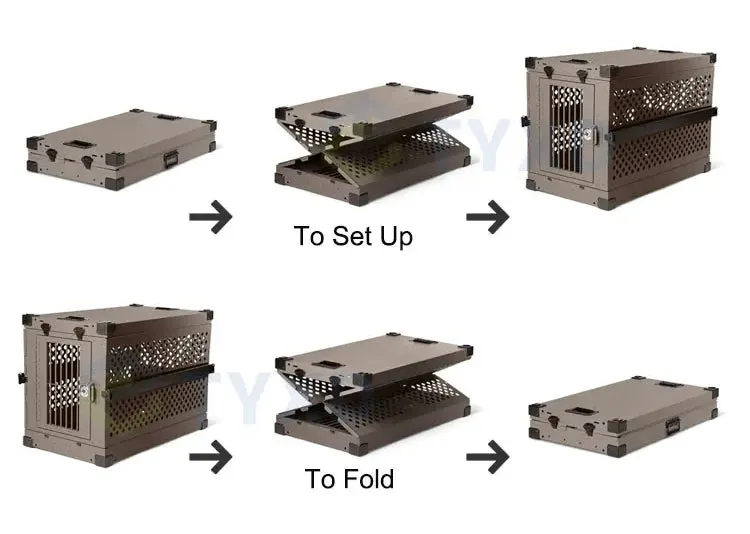 Aluminium HIGH ANXIETY Dog Crates NEW Range indestructible safe secure calming dog crates carriers kennels