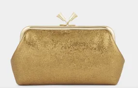 Anya Hindmarch Old Gold Maud Tassel Clutch