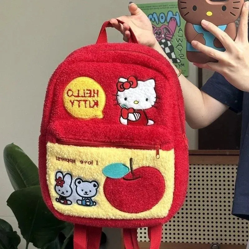 Apple Kitty Book Bag