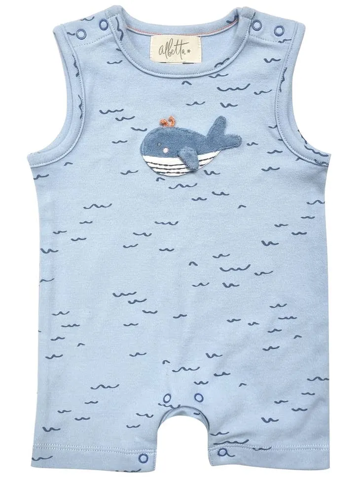 Applique Wilbert Whale Babyvest