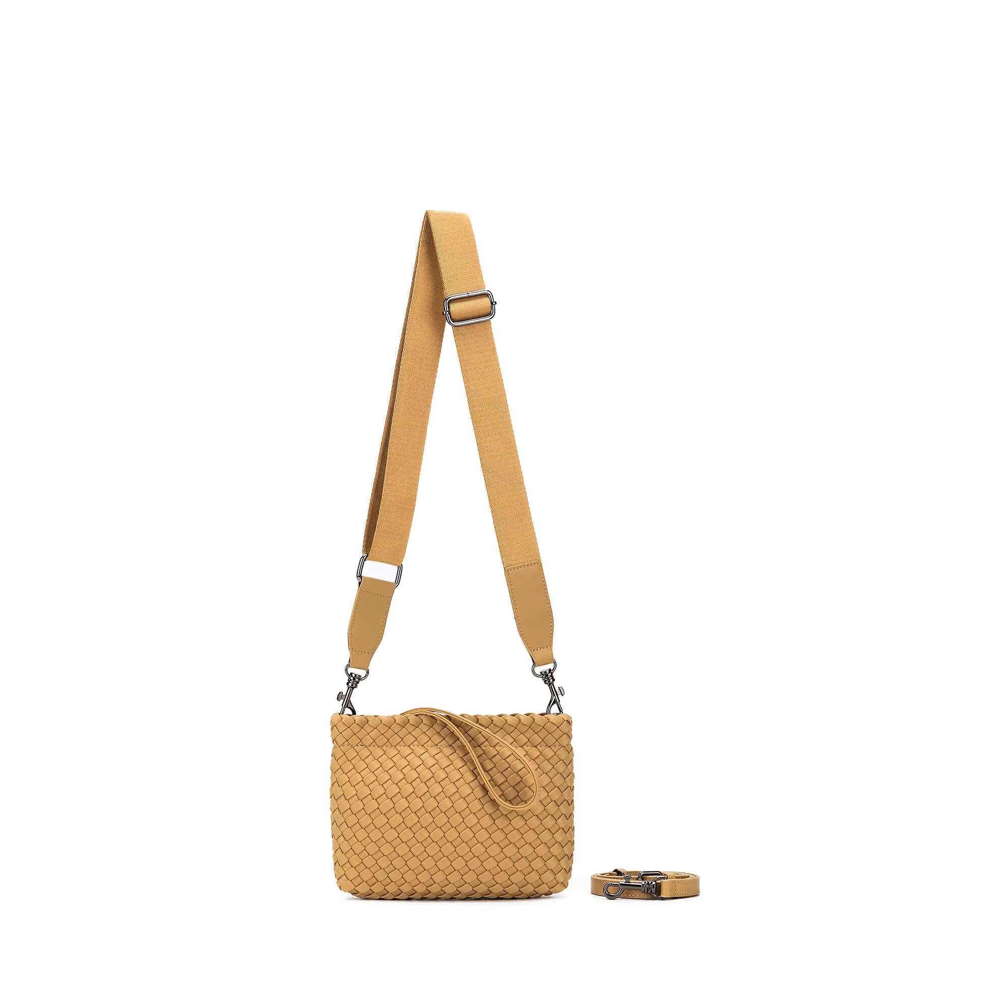 Aria Latte Clutch Crossbody Bag