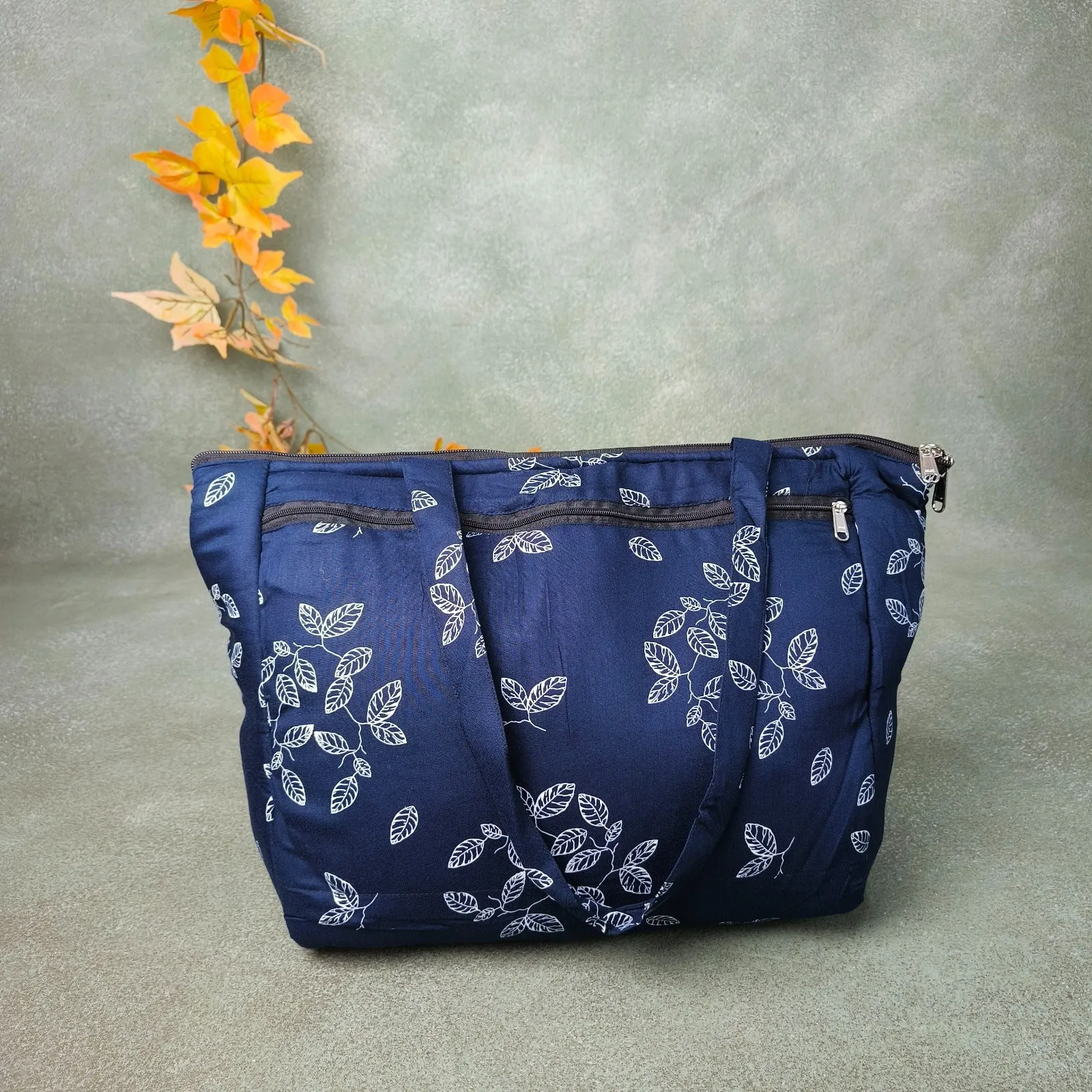 Baby Bag Diaper bag Hospital Bag Blue Botanical Prints Design