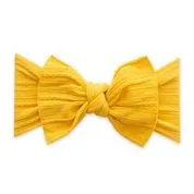 Baby Bling Bows - Cable Knit Knot - Mustard