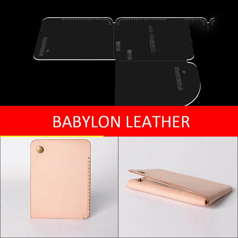 BABYLON™ DIY Leather Cardholder Handmade Gift Pattern AAB-308