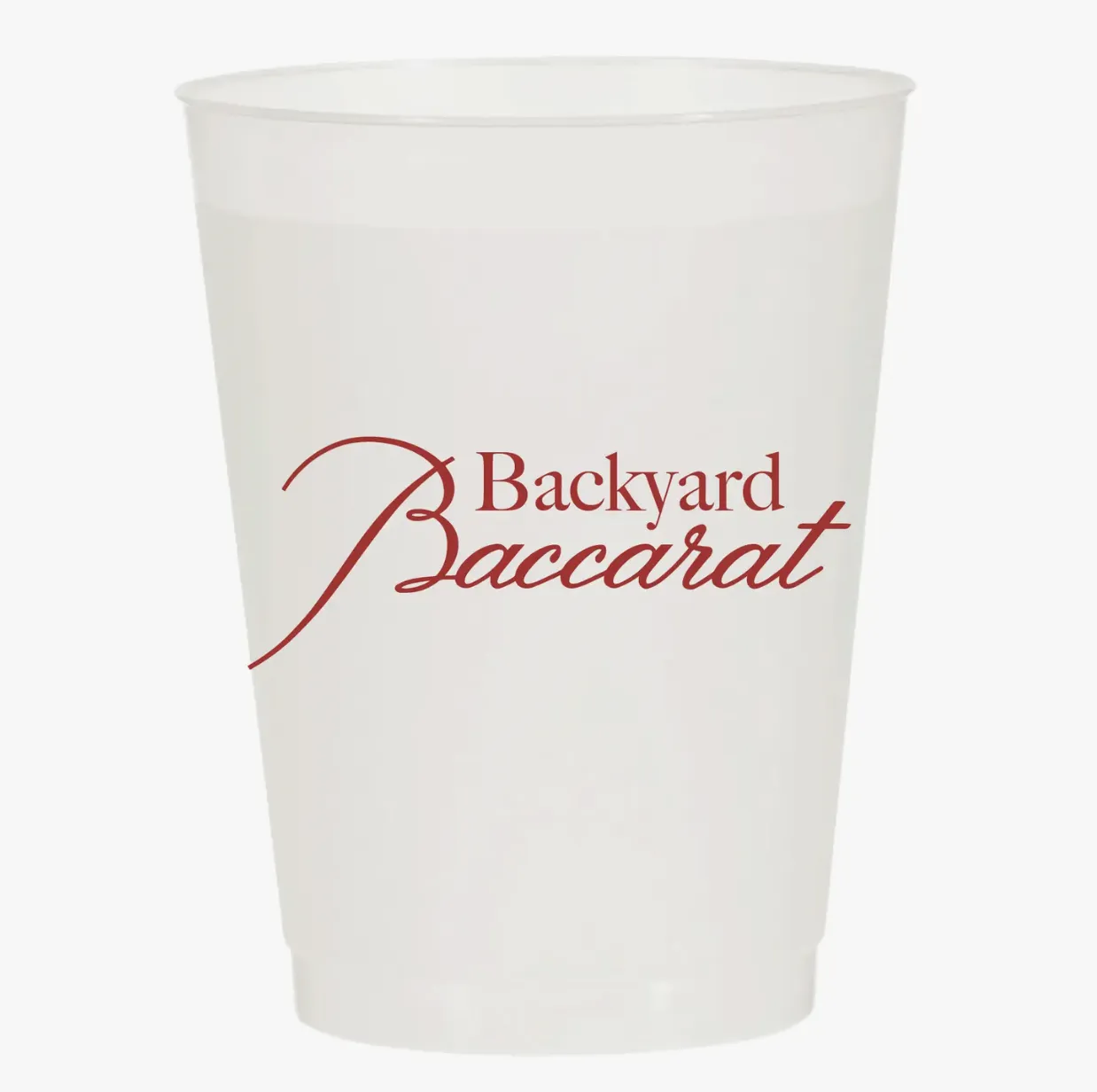 Backyard Baccarat Reusable Cups