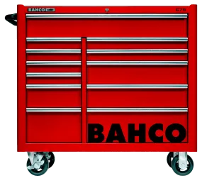 Bahco 1475KXL12RED C75 12 Drawer 40" Red Classic Mobile Roller Cabinet