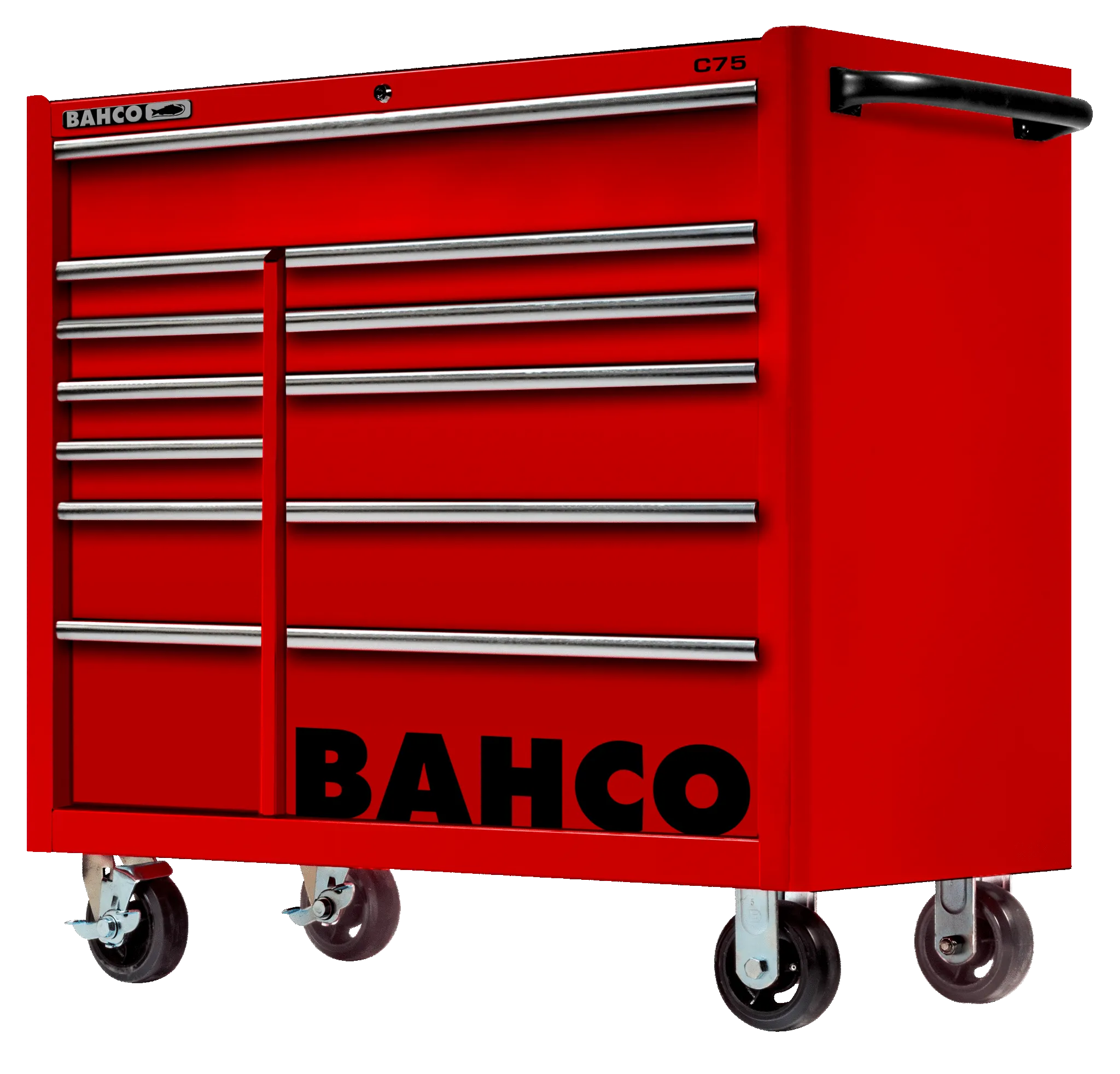 Bahco 1475KXL12RED C75 12 Drawer 40" Red Classic Mobile Roller Cabinet