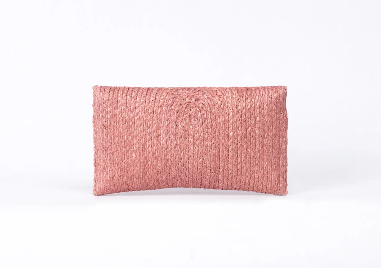 Bangkok Craft - Sisal Mini Clutch Bag (Rose)