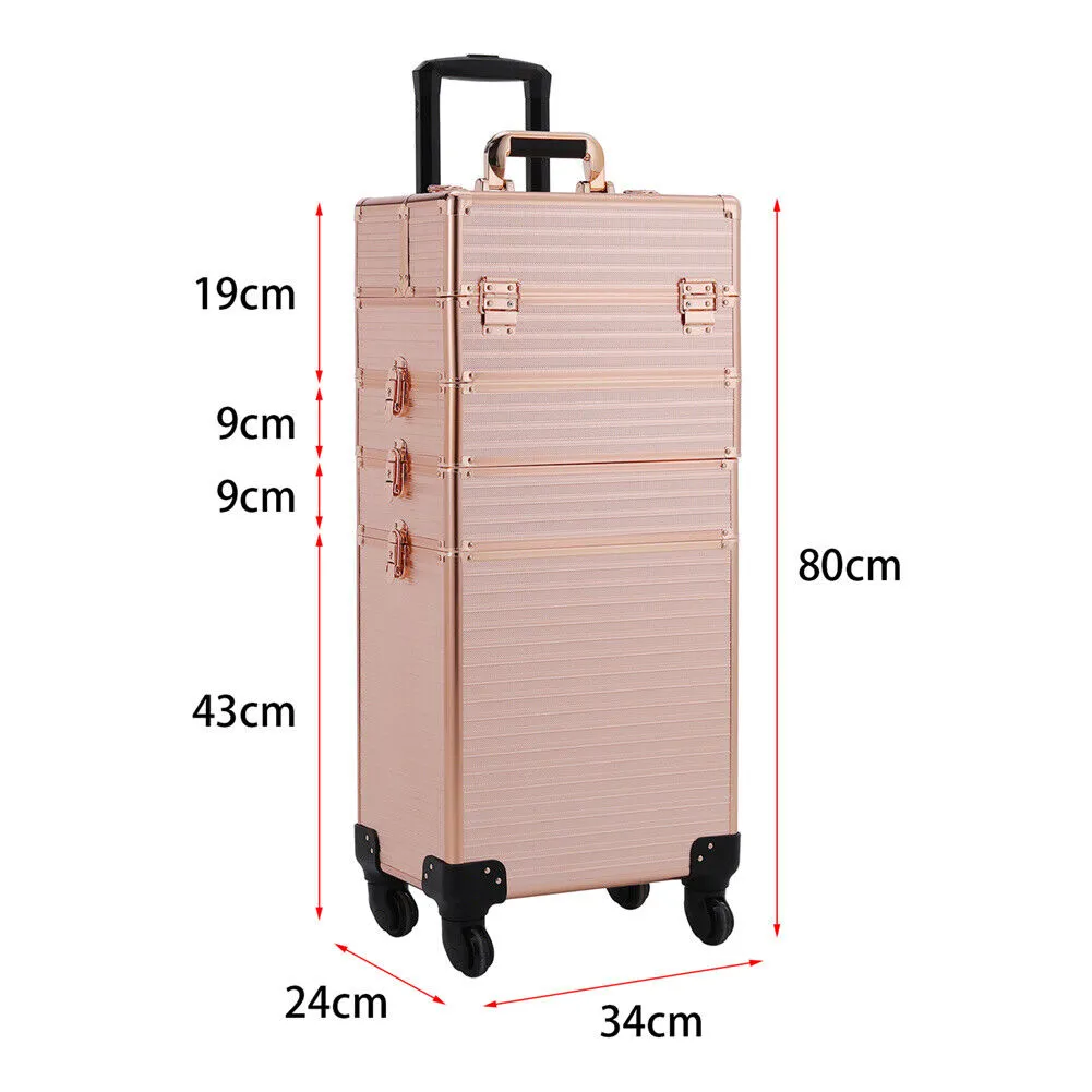 Beauty Cosmetics Jumbo Trolley(Rose gold)