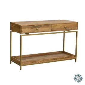 Beki console table natural mango