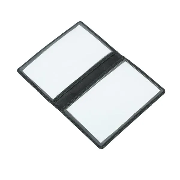 Black Grained Leather RFID Card Holder 黑色真牛皮RFID安全防盜信用卡套 CH19003