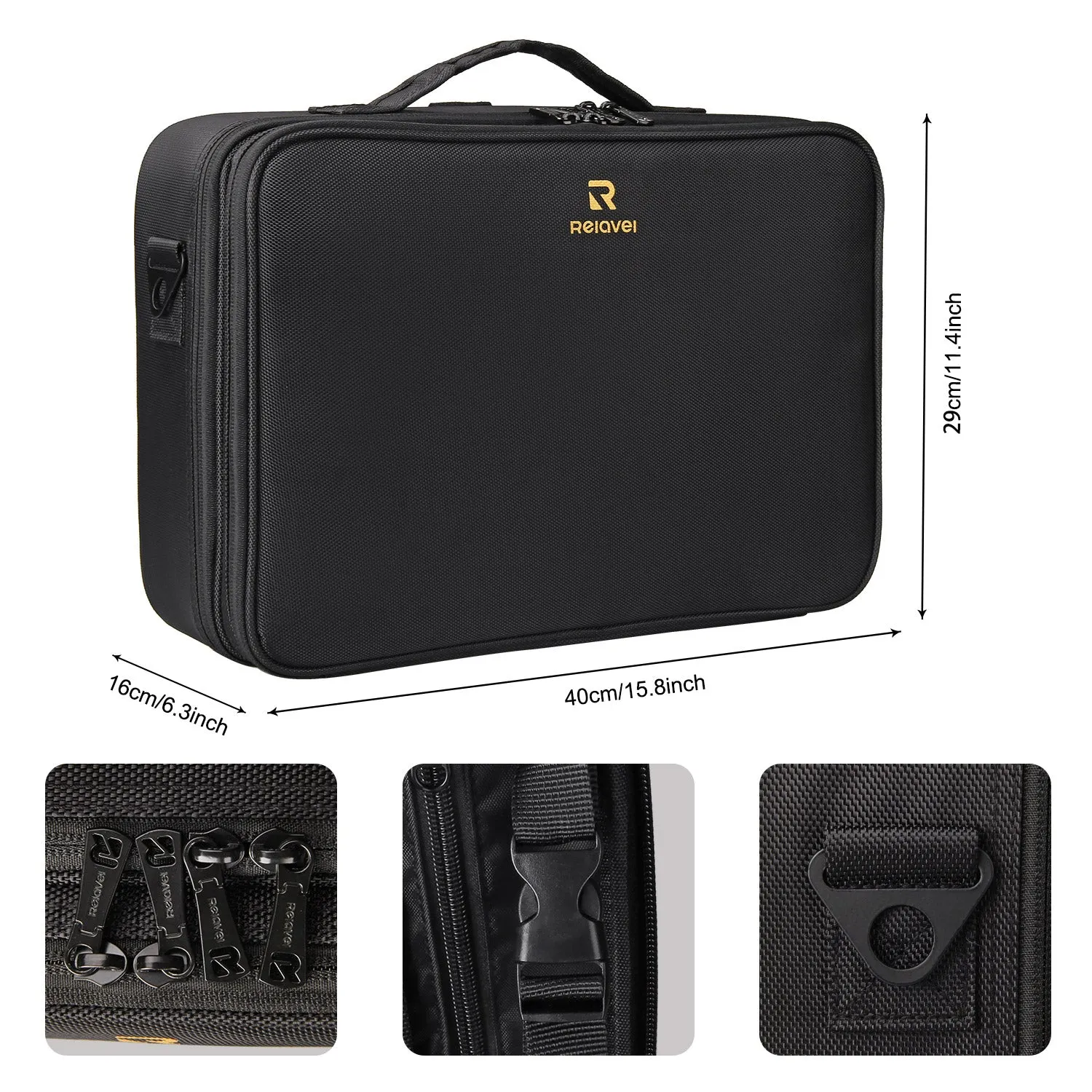 Black Large Makeup Case