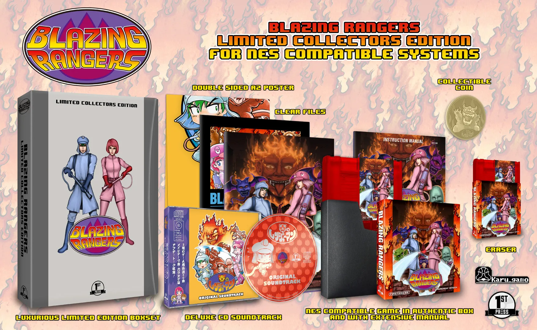 Blazing Rangers NES EU style Collector's Edition