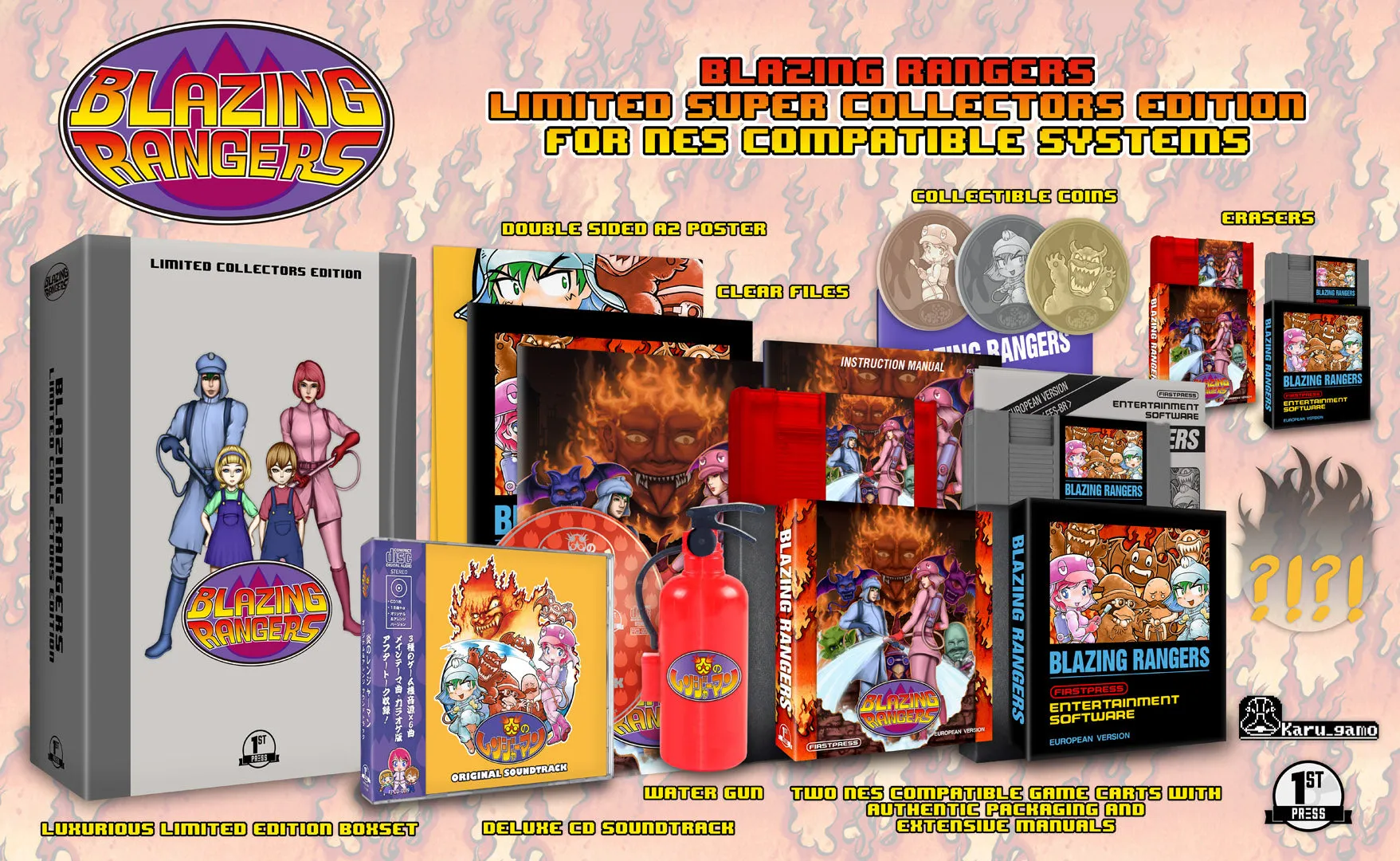 Blazing Rangers NES EU style Super Collector's Edition