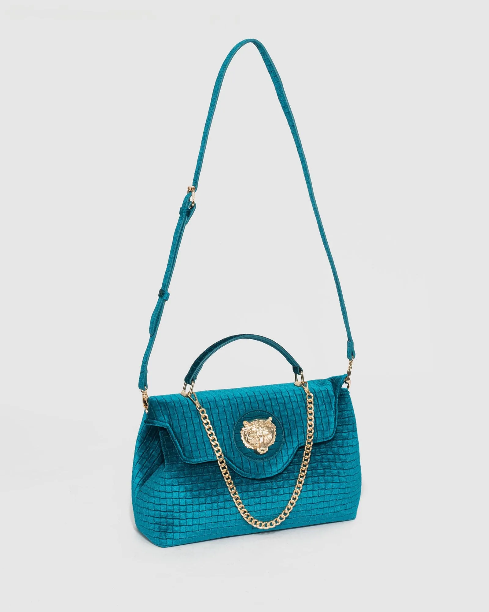 Blue Asma Chain Lion Bag