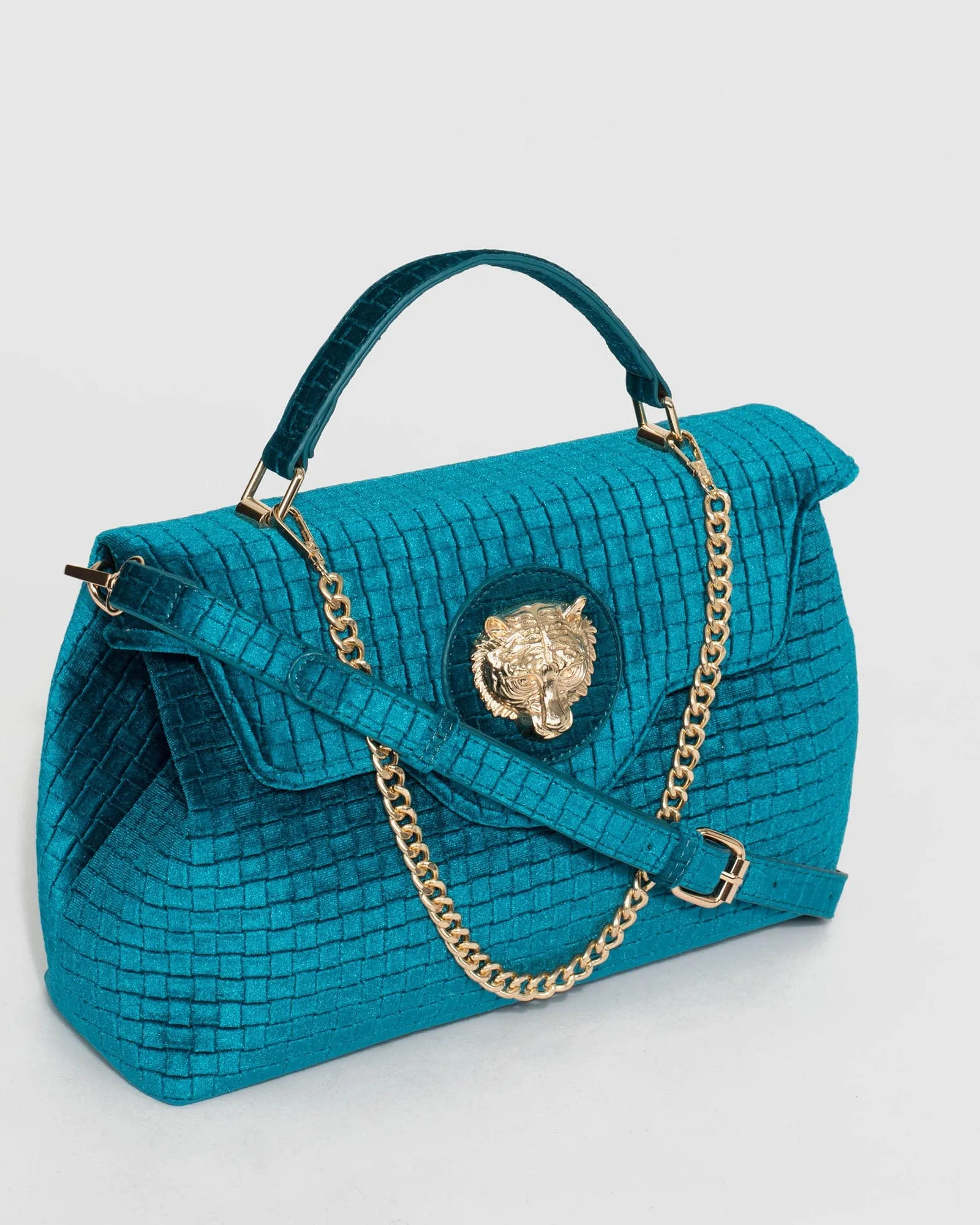 Blue Asma Chain Lion Bag