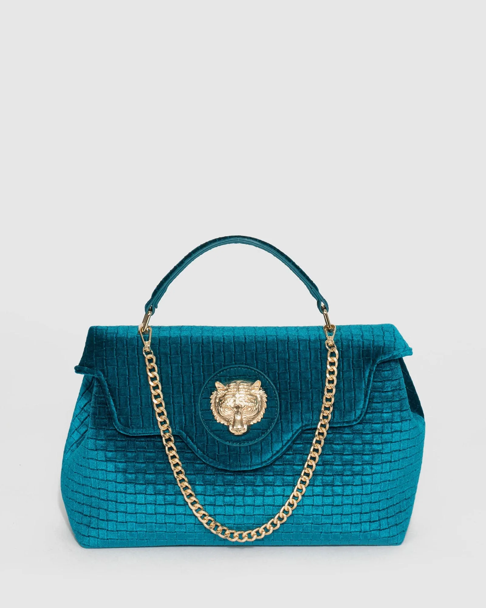 Blue Asma Chain Lion Bag