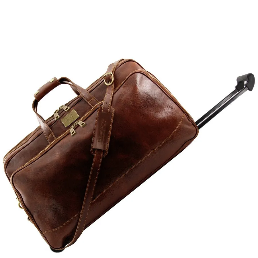 Bora Bora Leather Trolley Set