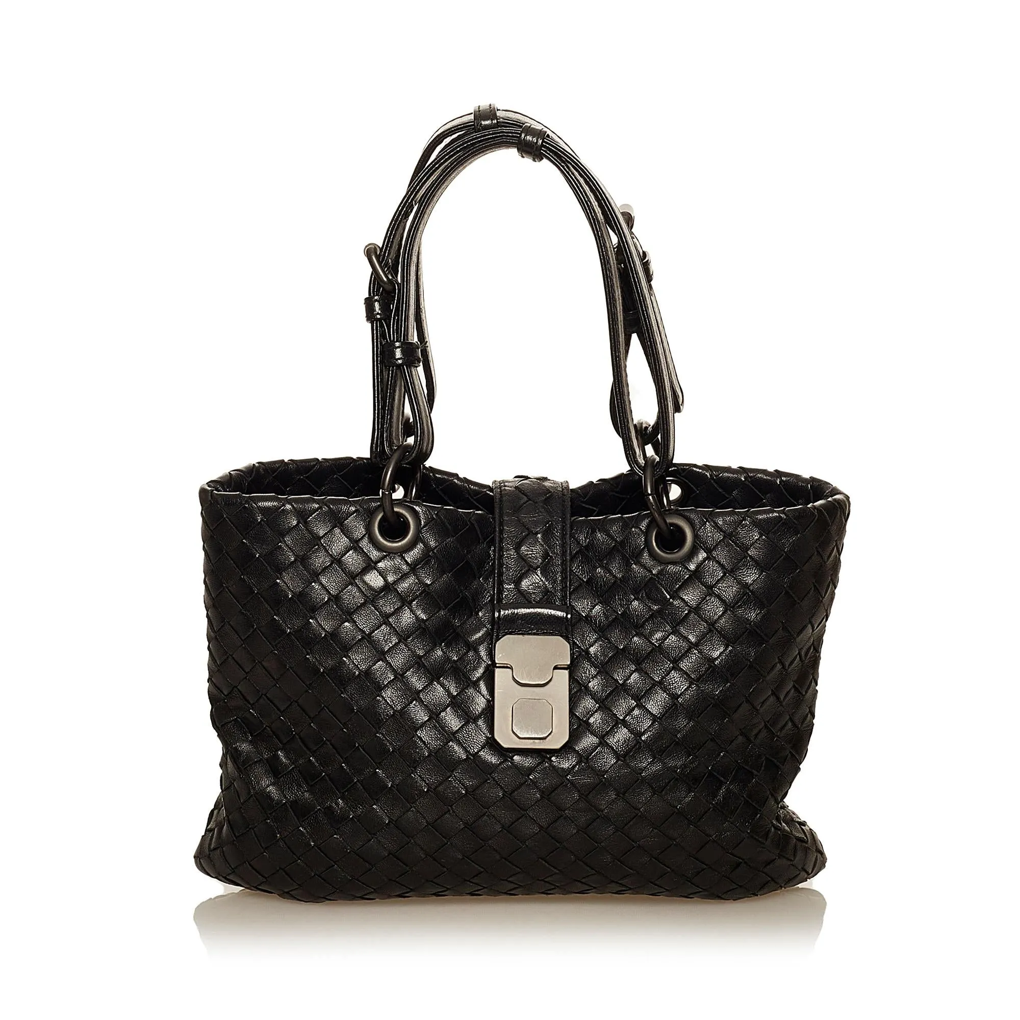 Bottega Veneta Intrecciato Leather Handbag (SHG-29480)