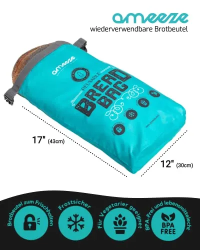 Bread Bag to Keep Bread Fresh Black