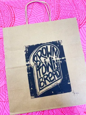 Brown Town Breadz - print on brown paper bag edition (10/10)