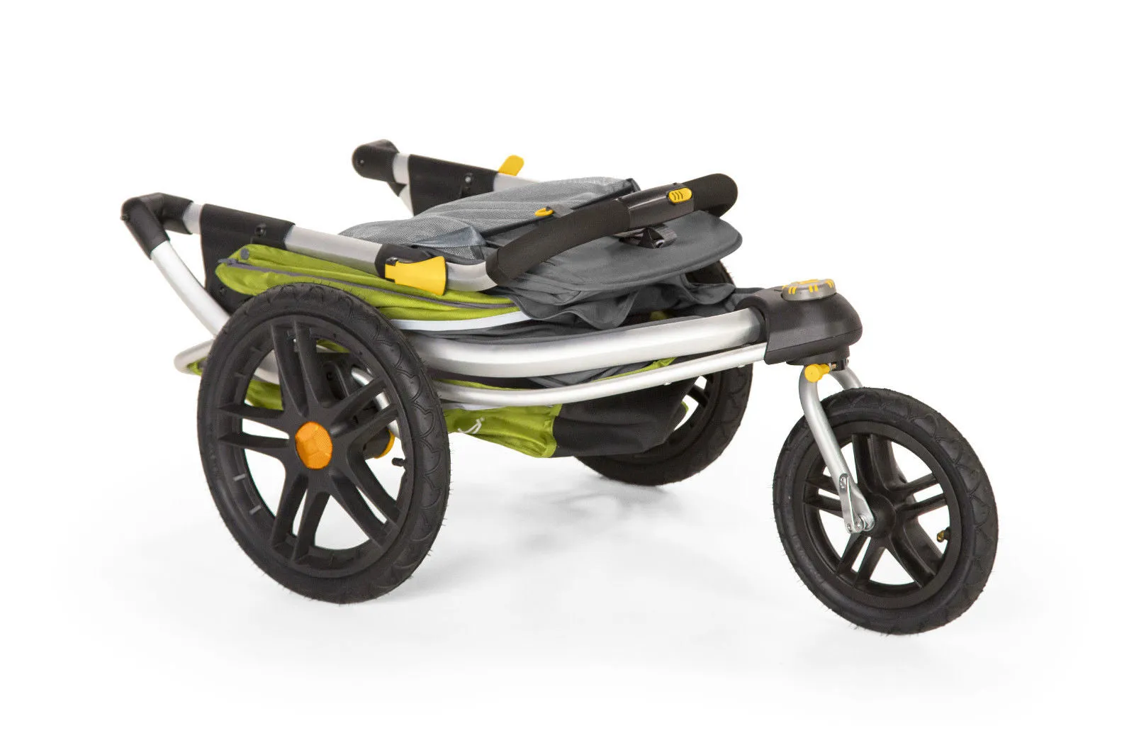 BURLEY SOLSTICE STROLLER JOGGER, BUGGY, PUSHCHAIR GREEN   SUSPENSION RRP £399.99