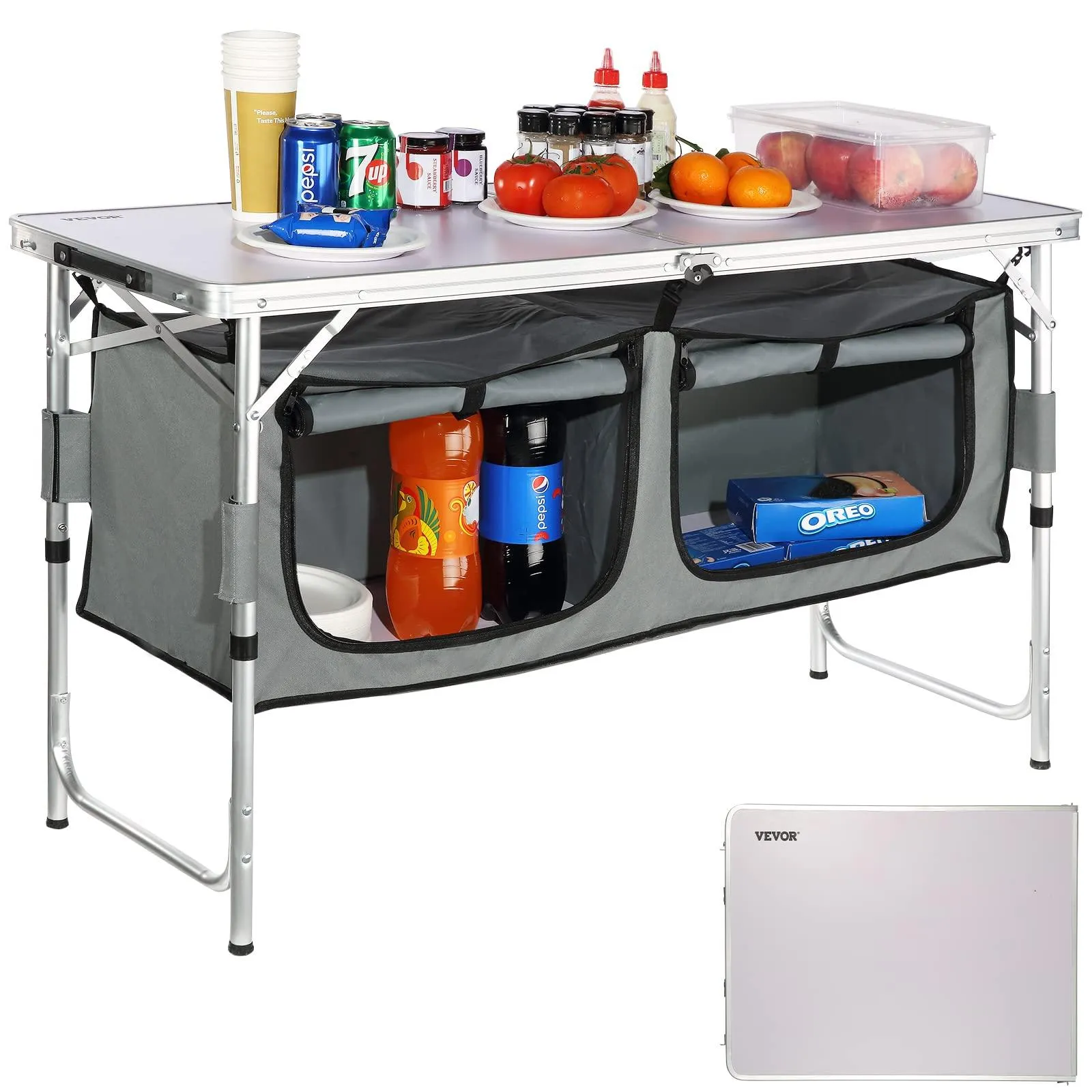 Camping Kitchen Table, Quick Set-up Folding Camping Table.