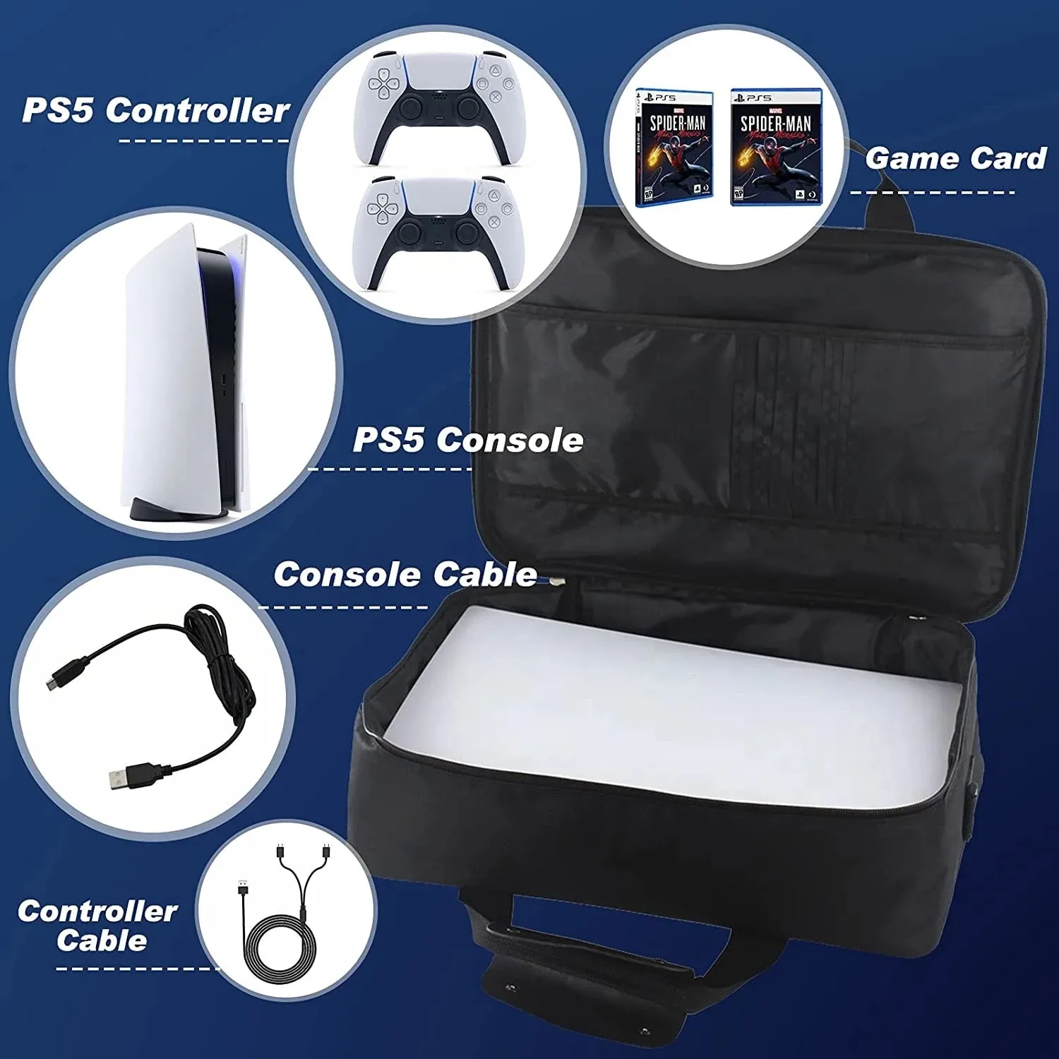 Carrying Travel Case For Playstation 5