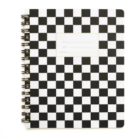 Checker Black Standard Notebook, Shorthand Press