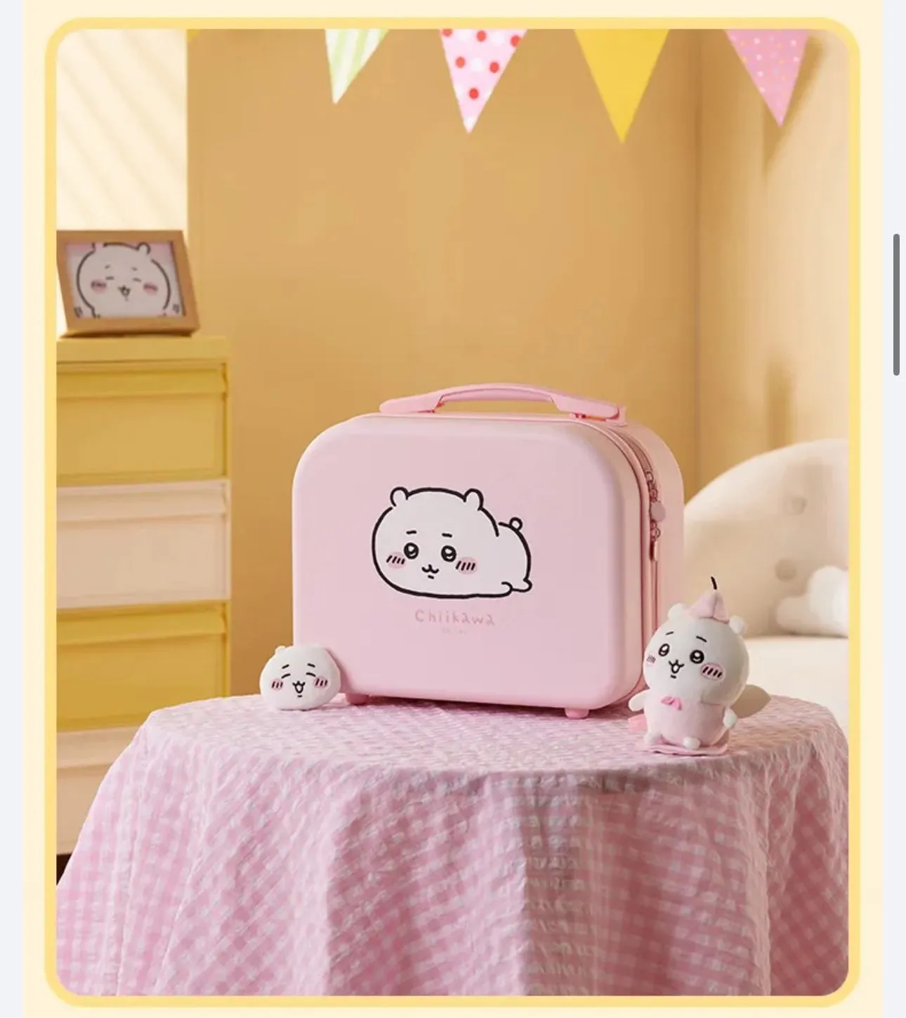 ChiiKawa X Miniso | ChiiKawa Hachiware Usagi Mini Suitcase - Kawaii Item Decoration