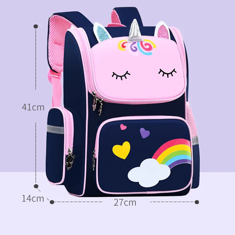 Children School Bags Primary School Students Grades 1 to 6 unicorn Cute