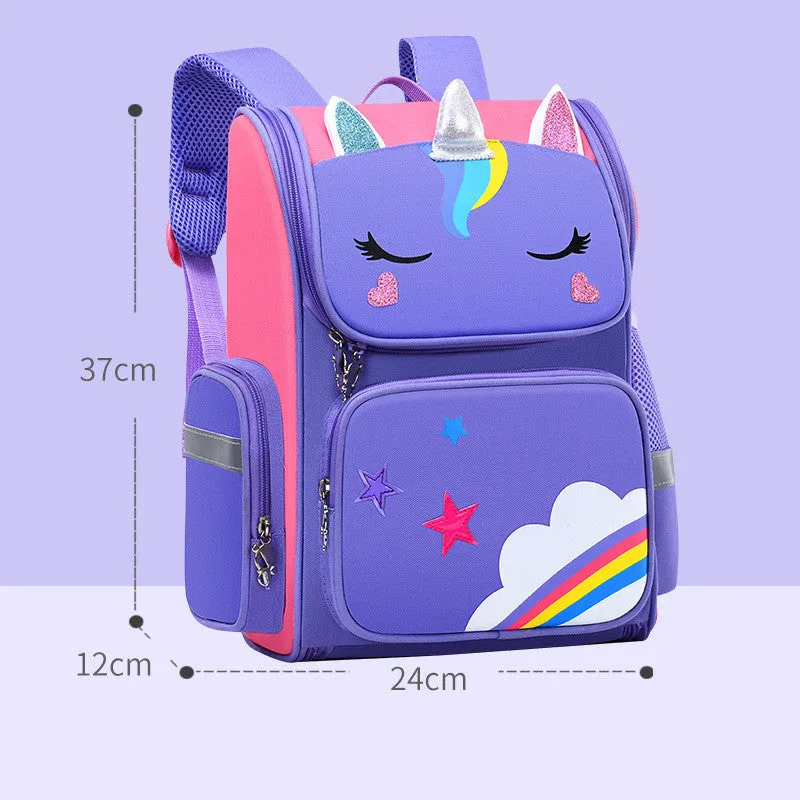 Children School Bags Primary School Students Grades 1 to 6 unicorn Cute