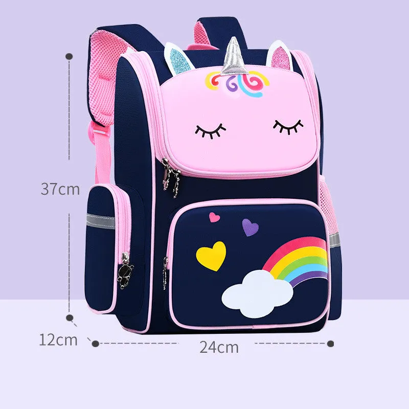 Children School Bags Primary School Students Grades 1 to 6 unicorn Cute