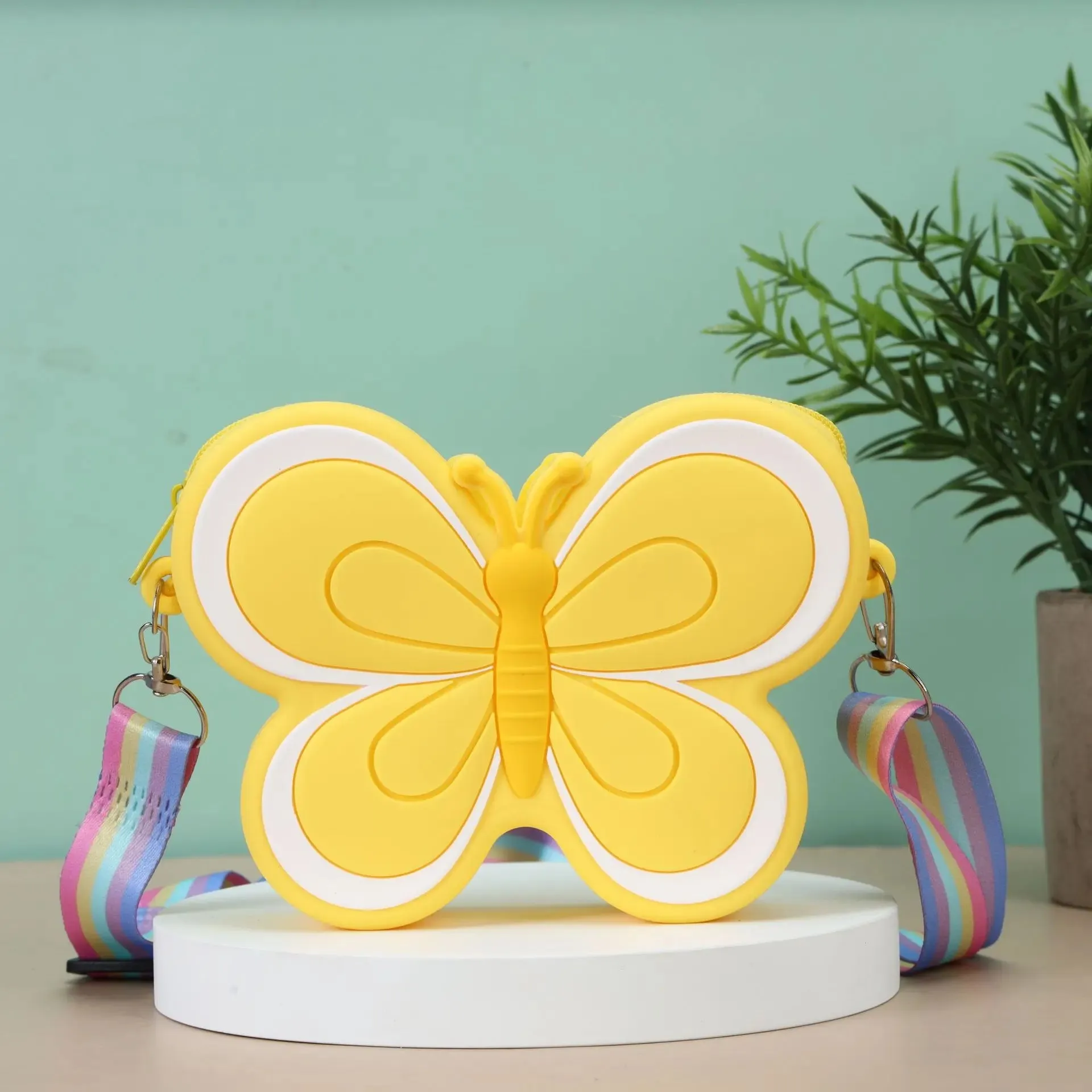 Children's Silicone Butterfly Shoulder Bags