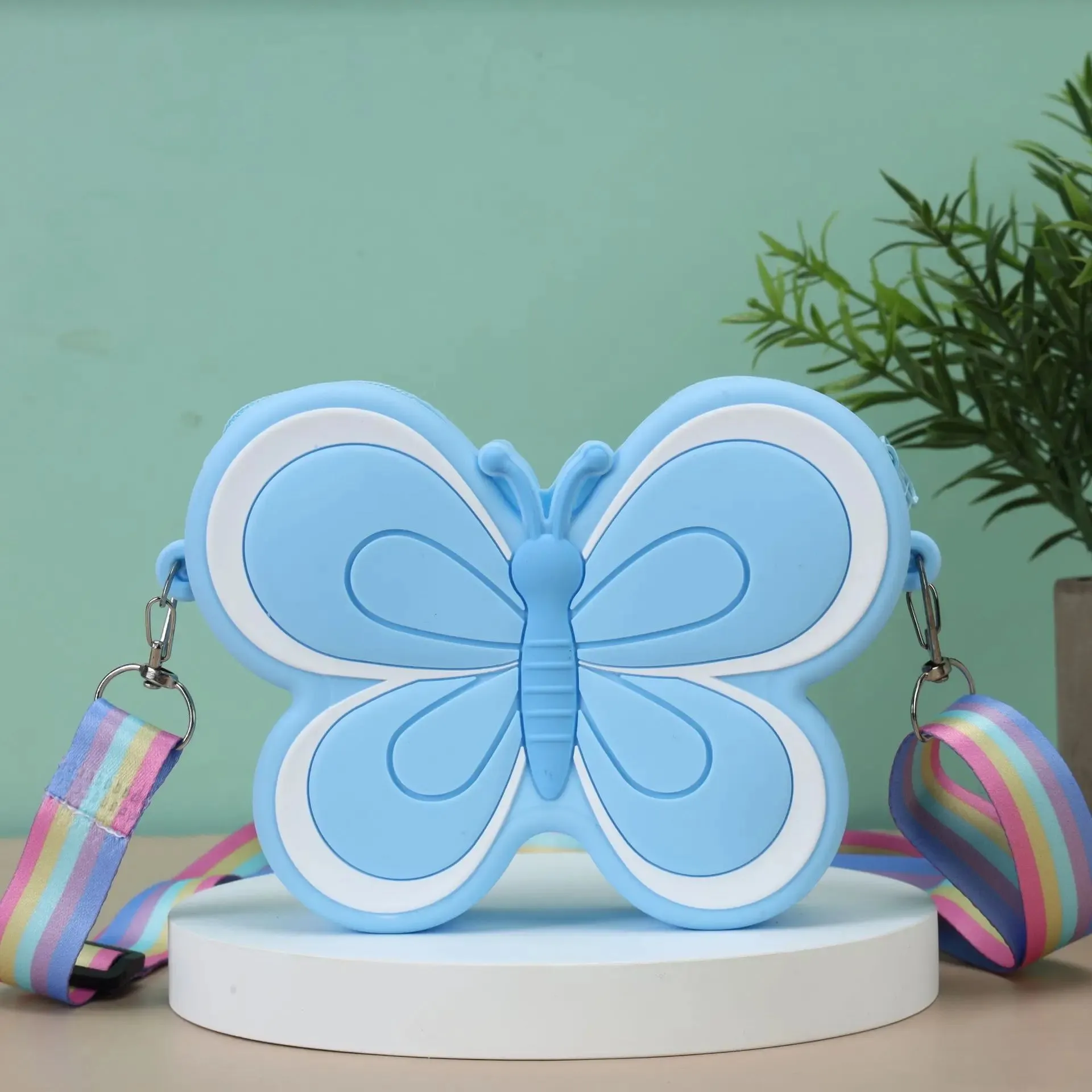 Children's Silicone Butterfly Shoulder Bags