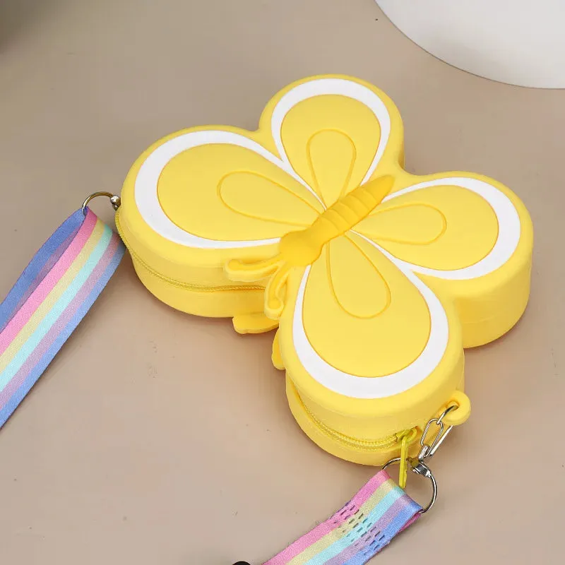 Children's Silicone Butterfly Shoulder Bags